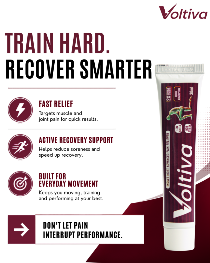 Voltiva pain relief gel – Train hard, recover smarter.